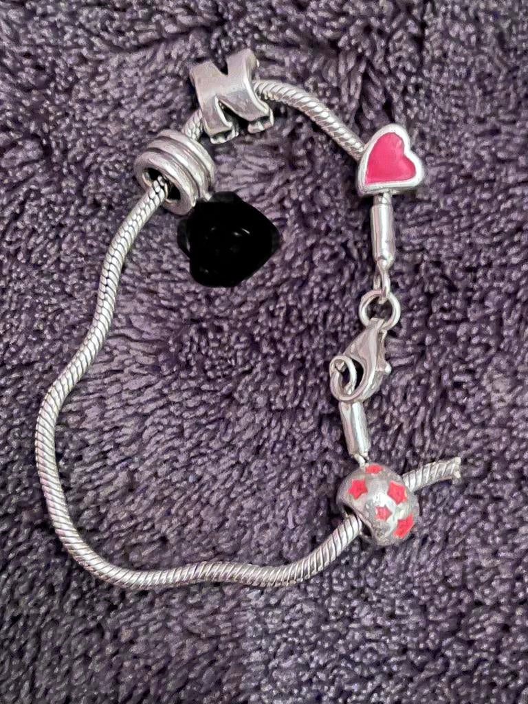 Gevonden: zilver (kinder) armbandje., Ophalen, Zo goed als nieuw, Zilver, Overige typen