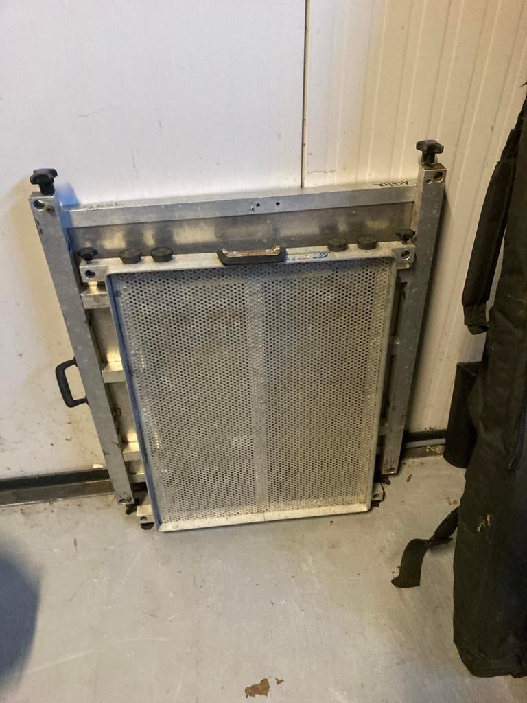 Aluminium vis vlonder, Ophalen, Gebruikt