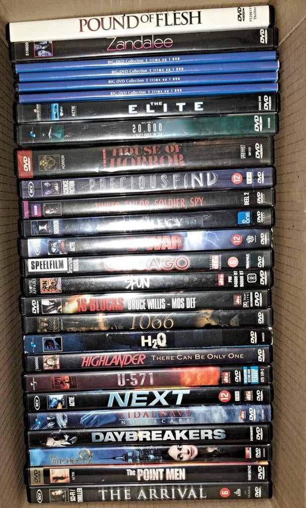 26 DVD'S in diverse categorieën, Alle leeftijden, Ophalen of Verzenden, Zo goed als nieuw