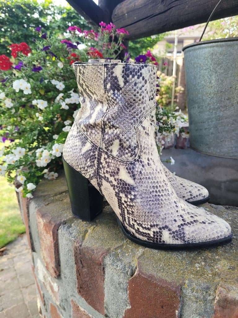 BULLBOXER slangen laarsjes enkel laarzen maat 39 zgan, Kleding | Dames, Schoenen, Overige kleuren, Ophalen of Verzenden, Zo goed als nieuw