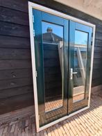 Openslaande tuindeuren dubbel glas deuren terrasdeuren pui, Ophalen, 120 cm of meer, 215 cm of meer, Glas