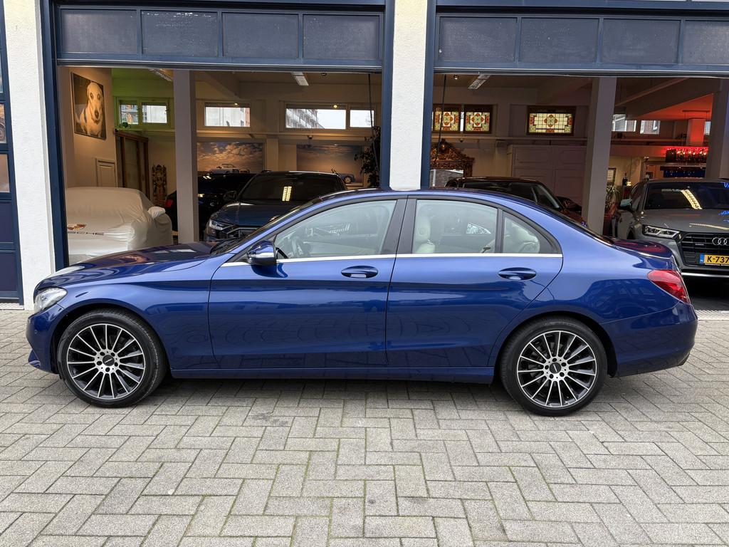 Mercedes-Benz C-Klasse 180 Ambition NL AUTO/TOPSTAAT, Achterwielaandrijving, Gebruikt, Blauw, Bedrijf