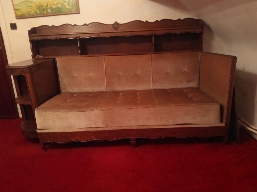 Antieke sofa , zo'n 100 jaar oud, Ophalen, Gebruikt, Stof, Minder dan 150 cm