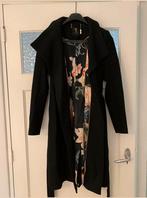 Ted Baker Zwarte Wollen Jas met Bloemenprint Voering M L 🌸, Maat 38/40 (M), Zwart, Ophalen of Verzenden, Zo goed als nieuw
