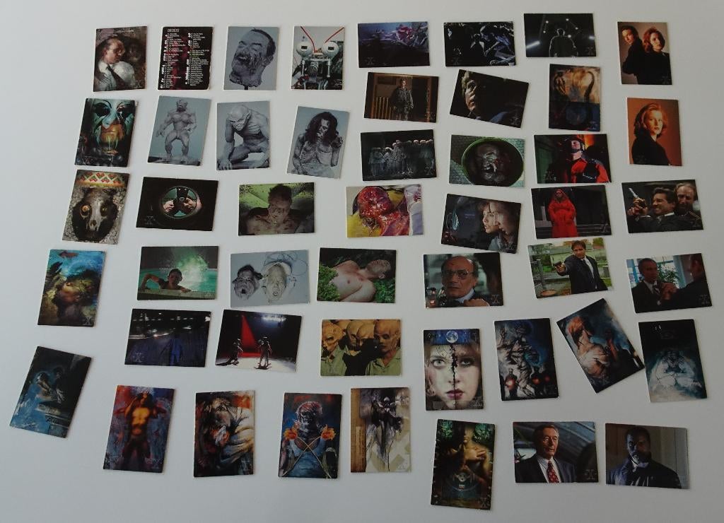 47 x The X-Files Seizoen 3 - Topps Trading Cards uit 1996, Ophalen, Zo goed als nieuw, Meerdere plaatjes