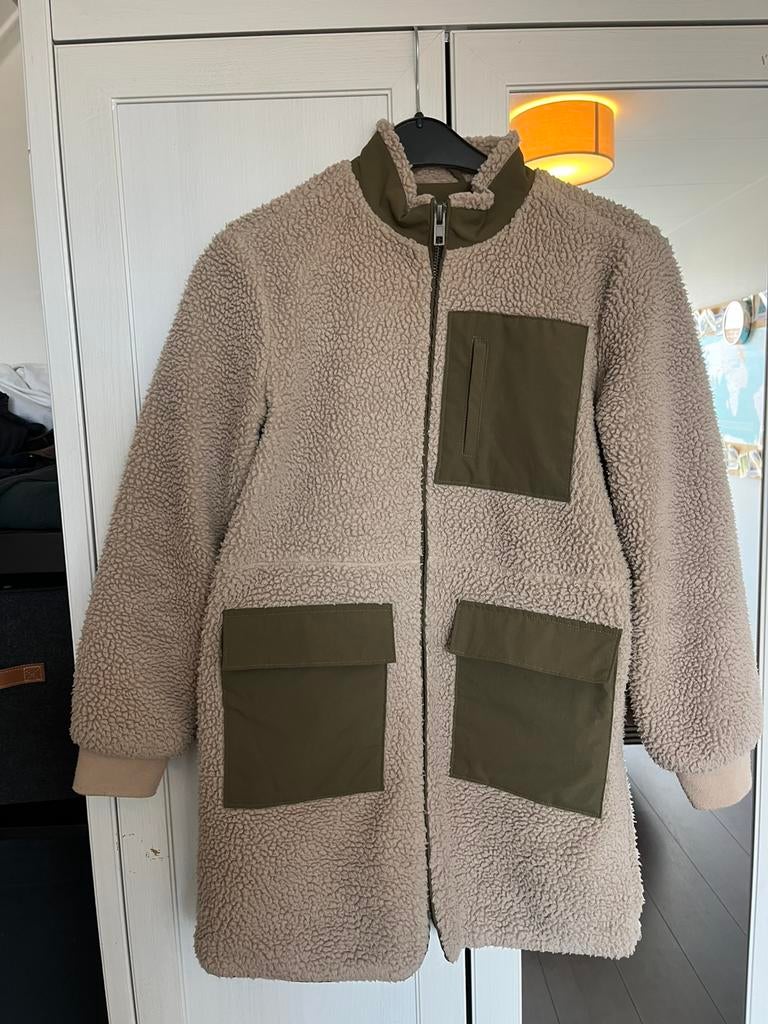Zwangerschapsjas Pieces maat S, Kleding | Dames, Positiekleding, Ophalen of Verzenden, Zo goed als nieuw, Maat 38/40 (M), Beige