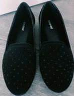 Graceland Zgan Zwarte Instappers - Maat 38, Dieren en Toebehoren, Hondenmanden, Ophalen of Verzenden, Zo goed als nieuw, Leer