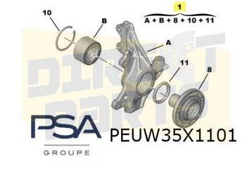 Peugeot/Opel/Citroën/Toyota Fuseestuk Links compleet (incl.  beschikbaar voor biedingen