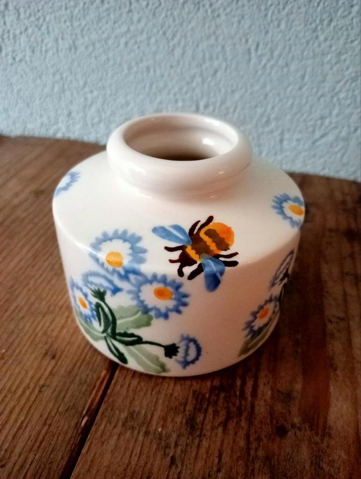 Emma Bridgewater vaasje (inkt flesje), Huis en Inrichting, Woonaccessoires | Vazen, Nieuw, Blauw, Minder dan 50 cm, Ophalen of Verzenden