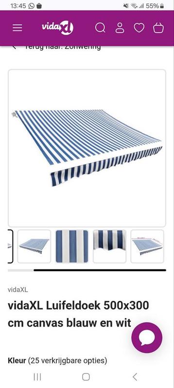 Luifeldoek 500x300 cm - Nieuw  beschikbaar voor biedingen