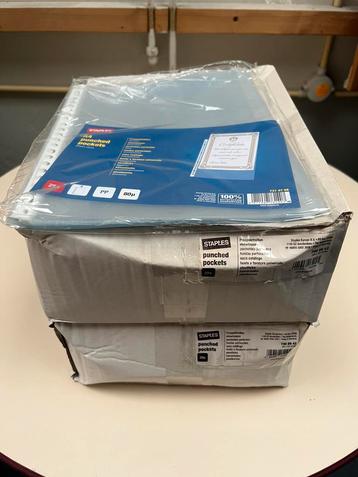 400 Nieuwe Showtassen Insteekhoezen A-4 80 micron Glashelder beschikbaar voor biedingen