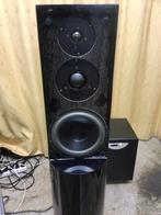 V-Vox Habari Dynaudio units, Zo goed als nieuw, 60 tot 120 watt, Front, Rear of Stereo speakers, Ophalen