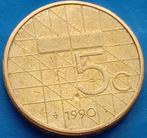 5 gulden 1990 - Beatrix, Postzegels en Munten, Munten | Nederland, Verzenden, Koningin Beatrix, 5 gulden, Losse munt