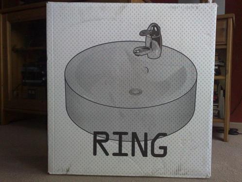 2 nieuwe ronde wastafels, type ring, Doe-het-zelf en Verbouw, Sanitair, Nieuw, Wastafel, Steen, Ophalen