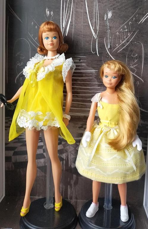 Barbie Reproductie Midge & Vintage Skipper, Verzamelen, Poppen, Zo goed als nieuw, Kleertjes, Ophalen of Verzenden