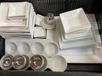 Wit servies div kommen en bakjes, bordjes, Ophalen, Porselein, Overige stijlen, Bord(en)