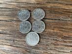 5 Dubbeltjes 1948, Ophalen of Verzenden, Koningin Wilhelmina, 10 cent, Losse munt