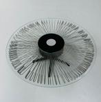 Italian Rotating Coffee Table designed for Prada, 1990s., Ophalen, Gebruikt, Rond, Glas