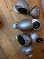 KEF HTS2001 satelliet speakers. Set van 7, Gebruikt, 60 tot 120 watt, Front, Rear of Stereo speakers, Ophalen