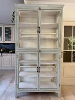 Unieke vintage vitrinekast, Huis en Inrichting, Kasten | Vitrinekasten, Ophalen, 100 tot 150 cm, 200 cm of meer, Vintage frans