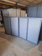 2 nette donkergrijze roldeurkasten met sleutels, Ophalen, Gebruikt, 100 tot 150 cm, 100 tot 150 cm