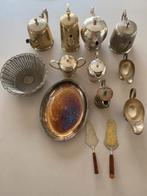 Partij verzilverde kannetjes en diverse, Antiek en Kunst, Antiek | Goud en Zilver, Ophalen of Verzenden