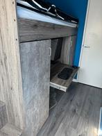 Hoogslaper bed met kasten en bureau, Kinderen en Baby's, Kinderkamer | Stapelbedden en Hoogslapers, Ophalen, Gebruikt, Hoogslaper