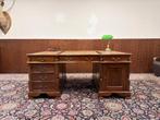 Klassiek Engels Chesterfield Bureau Partnerdesk, Antiek en Kunst, Ophalen of Verzenden