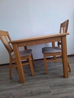 Compacte massief eiken tafel, Ophalen, 50 tot 100 cm, Eikenhout, 50 tot 100 cm