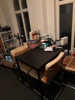 stoelen, Huis en Inrichting, Tafels | Eettafels, Ophalen, Gebruikt, 100 tot 150 cm, 50 tot 100 cm