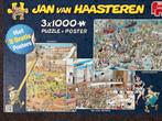 Jan van Haasteren 3x 1000 stukjes, Ophalen, 500 t/m 1500 stukjes, Gebruikt, Legpuzzel