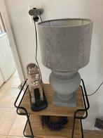 Schemerlamp met kap, Huis en Inrichting, Lampen | Tafellampen, Ophalen, Gebruikt, Stof, Minder dan 50 cm