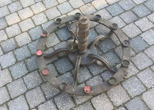 mooie antieke oude hang lamp (kandelaar - kaarsen), Antiek en Kunst, Antiek | Lampen, Ophalen