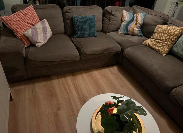 IKEA Kivik Hoekbank - Gebruikt, Huis en Inrichting, Banken | Bankstellen, Gebruikt, Hoekbank, Vierpersoons of meer, Stof, Ophalen