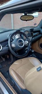 Mini 1.6 D Cooper 2009 Wit, Auto's, Mini, Voorwielaandrijving, Beige, 4 cilinders, 4 stoelen