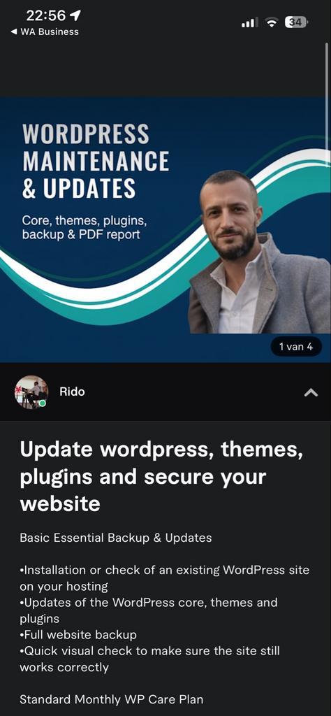WordPress website? | Onderhoud, backup & design, Diensten en Vakmensen, Computer en Internet experts, Webdesign en Website bouw