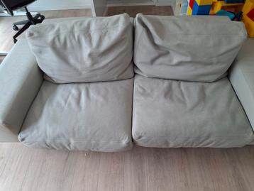 2-2,5 zits leren van kleur ecru Afmetingen 210cm x 90cm