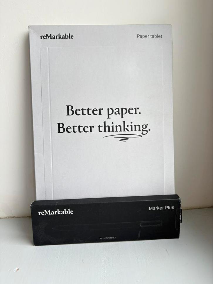 ReMarkable 2 paper tablet inclusief marker plus, Computers en Software, E-readers, Zo goed als nieuw, Ophalen of Verzenden