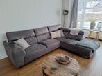 Grijze hoekbank met comfortabele kussens, Ophalen, 250 tot 300 cm, 100 tot 125 cm, Hoekbank