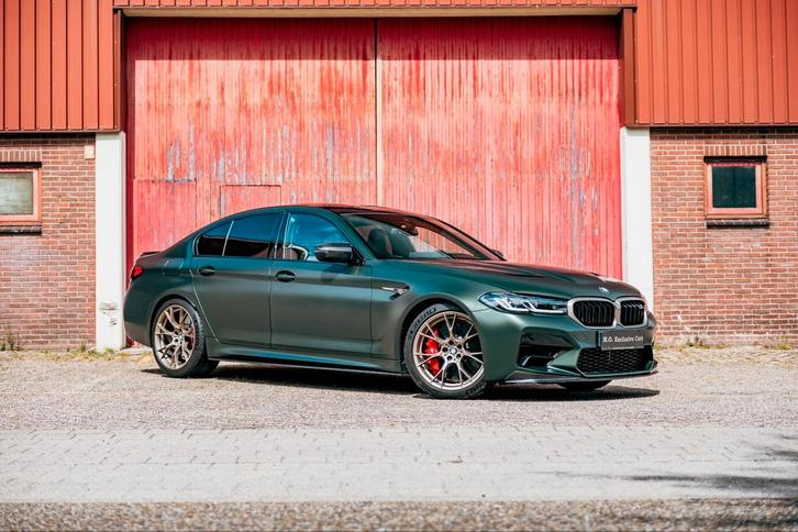 BMW 5-Serie M5 CS 635PK 2022 Frozen Deep Green Uniek 50Dkm, Auto's, BMW, Bedrijf, Te koop, 5-Serie, ABS, Achteruitrijcamera, Adaptieve lichten