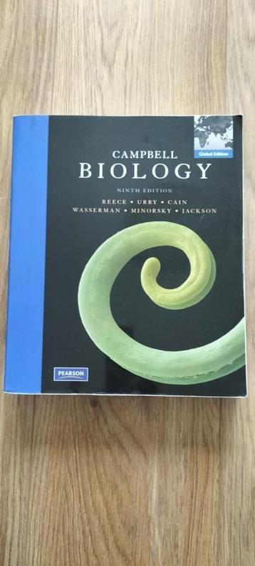 Campbell Biology - 9th edition (+ glossary) beschikbaar voor biedingen