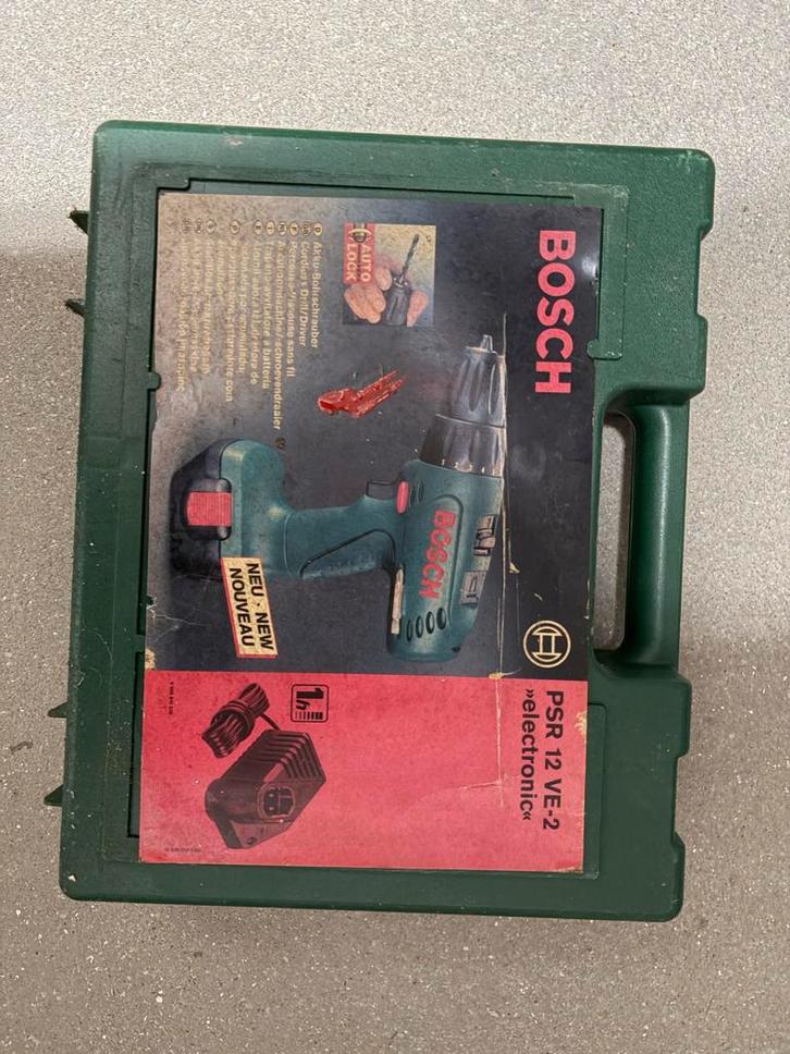 Bosch PSR 12 VE-2 Accuboormachine (zonder lader/accu), Doe-het-zelf en Verbouw, Gereedschap | Boormachines, Zo goed als nieuw