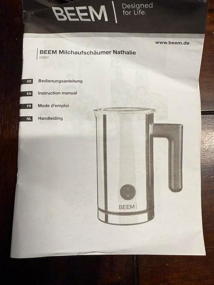 BEEM Milk Frother, compacte melkopschuimer, Witgoed en Apparatuur, Melkopschuimers, Zo goed als nieuw, Ophalen of Verzenden