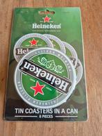 Heineken Onderzetters in Blik - Nieuw, Huis en Inrichting, Ophalen of Verzenden, Nieuw, Glas of Kopje