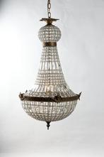 Franse Kristallen Zakkroonluchter | Antiek Stijl Hanglamp, Nieuw, Ophalen of Verzenden, Franse kristallen zakkroonluchter, Info@laurierdesign.nl