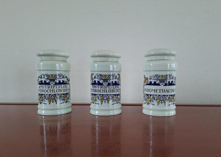 set apothekerspotten Goedewagen, Antiek en Kunst, Antiek | Keramiek en Aardewerk, Ophalen of Verzenden