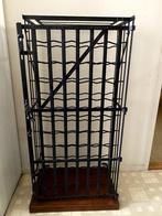 Vintage Regidex wijnrek – metalen rek, industrieel design, Ophalen, Gebruikt, 50 tot 75 cm, 15 tot 25 flessen