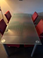 GRATIS Eettafel glas 90x180cm, Huis en Inrichting, Complete eetkamers, Ophalen, Zo goed als nieuw, 4 tot 6 stoelen