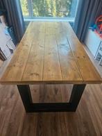 Eettafel met stalen onderstel, Ophalen, Gebruikt, 200 cm of meer, 50 tot 100 cm
