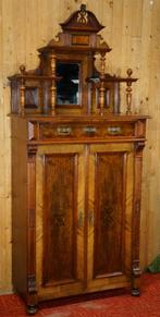 Antiek Boekenkast tweedeurskast meidenkast Hal servies kast, Gebruikt, 100 tot 150 cm, 200 cm of meer, Antiek, Biedermeier, Retro, Vintage, Victoriaans, Jugendstil